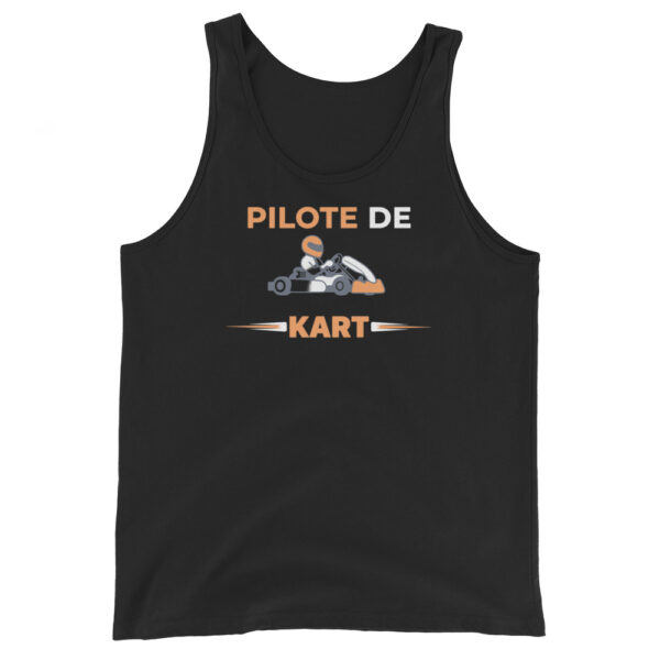 Débardeur unisexe Pilote de Kart – Style léger et confort absolu – Image 2