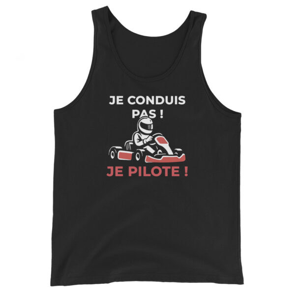 Débardeur unisexe Je conduis pas ! Je pilote ! – Image 10