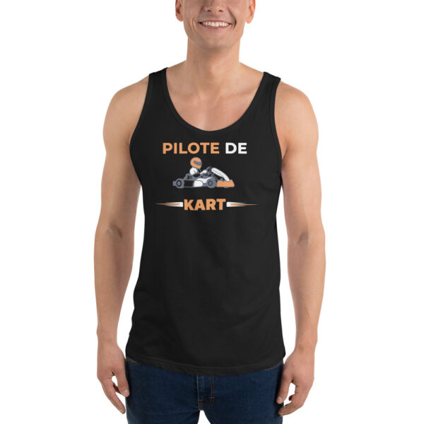 Débardeur unisexe Pilote de Kart – Style léger et confort absolu – Image 5