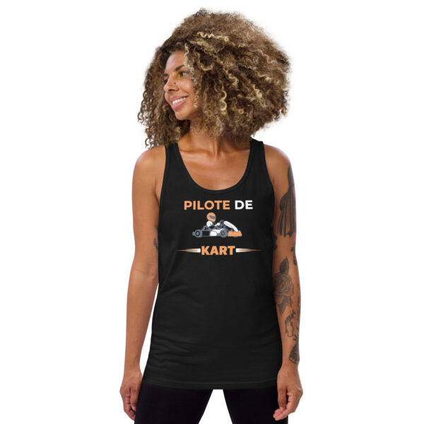Débardeur unisexe Pilote de Kart – Style léger et confort absolu – Image 6