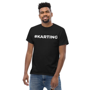 T-shirt classique unisexe #Karting Noir