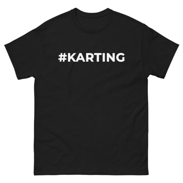 T-shirt classique unisexe #Karting Noir – Image 4