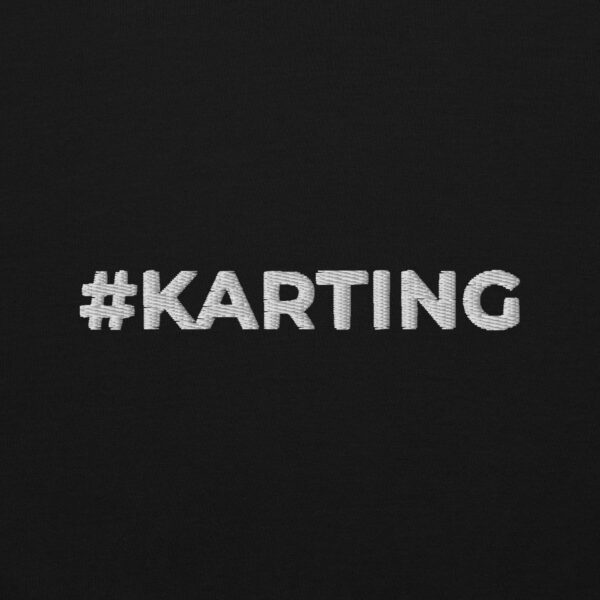 Sweat à capuche Hoodie brodé #Karting – Image 2