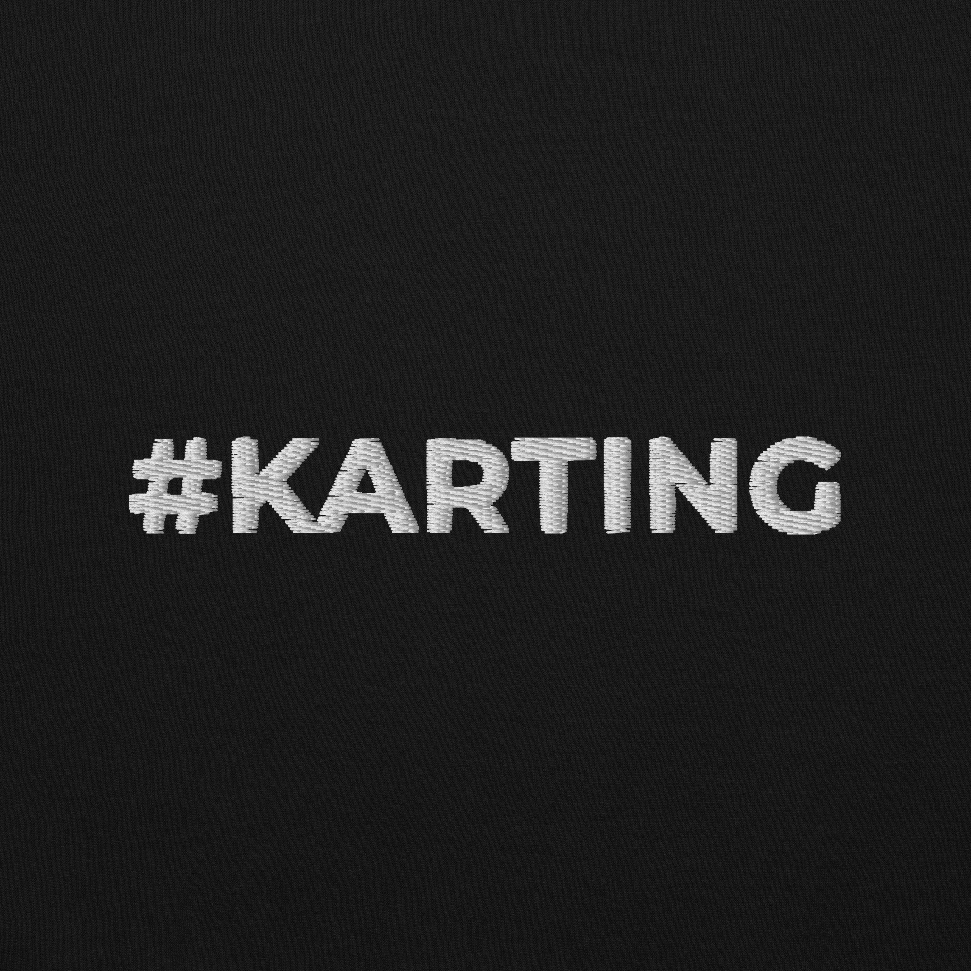 Sweat à capuche Hoodie brodé #Karting – Image 2