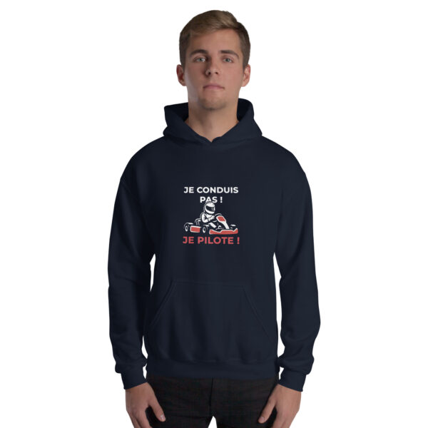 Hoodie unisexe Je conduis pas ! Je pilote ! – Image 5