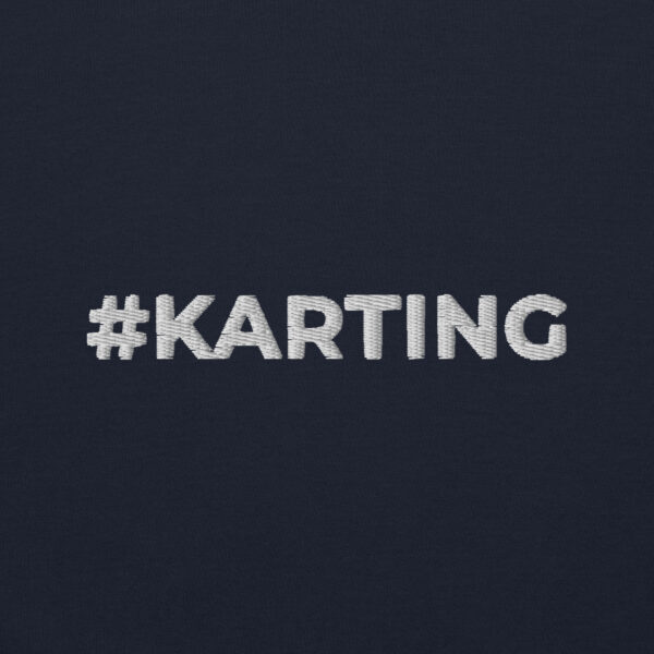 Sweat à capuche Hoodie brodé #Karting – Image 5
