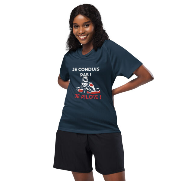 Maillot de sport unisexe Je conduis pas ! Je pilote ! – Image 4