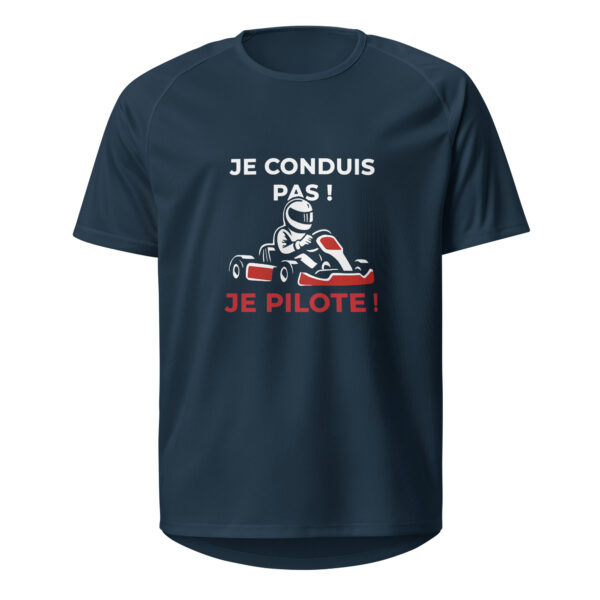 Maillot de sport unisexe Je conduis pas ! Je pilote ! – Image 10