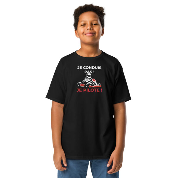 T-shirt enfant Je conduis pas ! Je pilote ! – Style et confort au quotidien