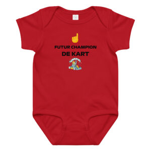 Body bébé Future Champion de Kart – Rouge ou Blanc