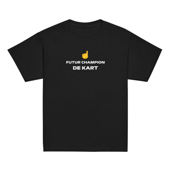 T-shirt enfant Future Champion de Kart – Noir, bleu, bleu marine, rouge