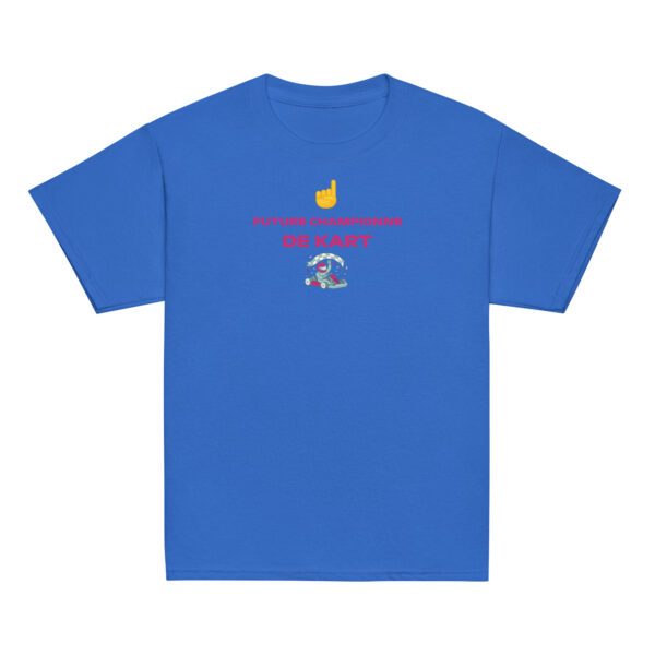 T-shirt fille Future Championne de Kart – Texte rose – Image 4